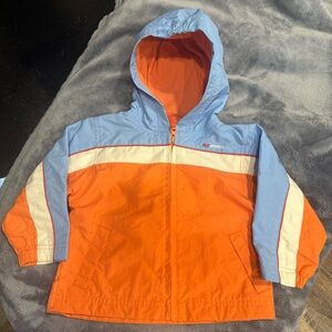 The Children's Place Orange and Blue Raincoat, Size 6-9 mo (unisex) #y2k
